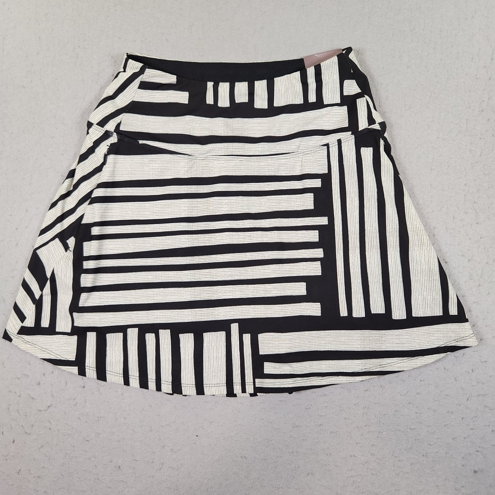 Calia Eagle Skort Womens XS Black & White Graphic Grid Golf Tennis 15" NWT